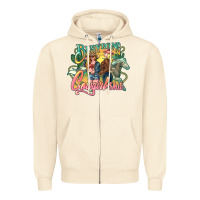 Sandshell Busy doing Cowgirl shit Zipper Hoodie - HowdyJamesFarm