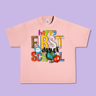 Happy First Day Of School Urban Heavy Tee Designed By Nancycooperartshop