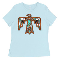 Baby Blue thunderbird Ladies Tee - JahusDesignShop