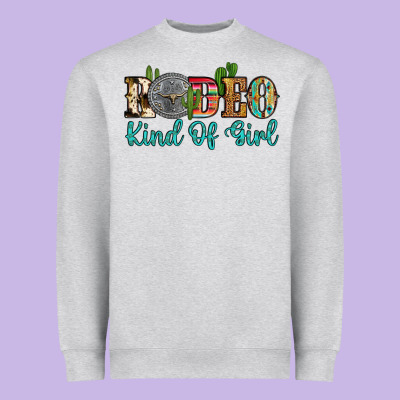 Rodeo Kind Of Girl Heavyweight Sweatshirt Designed By Artiststas