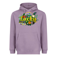 Lavender lucky gnomes truck St. Patrick's Heavyweight Hoodie - HowdyJamesFarm