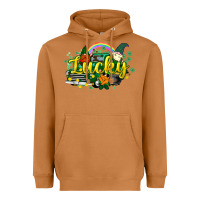 Meerkat lucky gnomes truck St. Patrick's Heavyweight Hoodie - HowdyJamesFarm