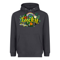 Smoke lucky gnomes truck St. Patrick's Heavyweight Hoodie - HowdyJamesFarm