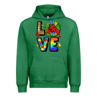 Emerald autism love Urban Hoodie - LillyAllenDesigns