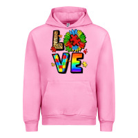 Fuchsia Pink autism love Urban Hoodie - LillyAllenDesigns