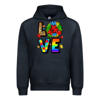 Navy autism love Urban Hoodie - LillyAllenDesigns