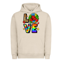 Pigment French Oak autism love Urban Hoodie - LillyAllenDesigns