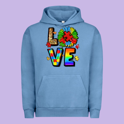 Autism Love Urban Hoodie Designed By Lillyallendesigns
