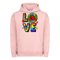 Pigment Salmon autism love Urban Hoodie - LillyAllenDesigns