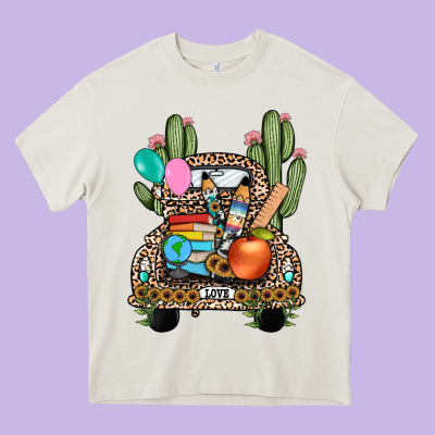 Farm Truck,back To School Heavy Core Tee Designed By Jahusdesignshop