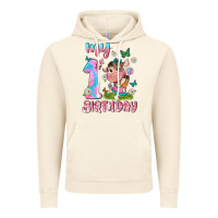 Vintage Artic my 1 st birthday with little cute cow Vintage Hoodie - NancyCooperArtShop
