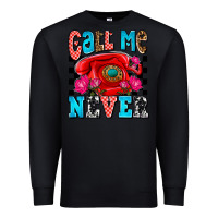 Black call me never olivia Premium Sweatshirt - OliviaCreatesArt