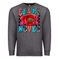 Charcoal Heather call me never olivia Premium Sweatshirt - OliviaCreatesArt