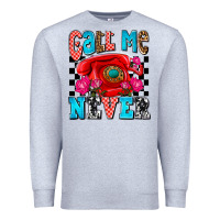 Heather Grey call me never olivia Premium Sweatshirt - OliviaCreatesArt