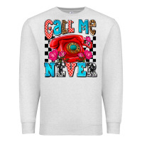 Oatmeal Heather call me never olivia Premium Sweatshirt - OliviaCreatesArt