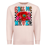Pale Pink call me never olivia Premium Sweatshirt - OliviaCreatesArt