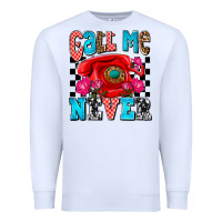 White call me never olivia Premium Sweatshirt - OliviaCreatesArt