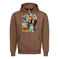 Chestnut Happy Easter Day Rodeo Zipper Hoodie - HowdyJamesFarm
