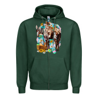 Sports Green Happy Easter Day Rodeo Zipper Hoodie - HowdyJamesFarm