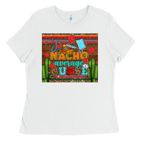 White nacho average nurse with roses Ladies Tee - AdoDesignShop