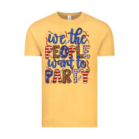Vintage Mustard we the people want to party Vintage Tee - JahusDesignShop