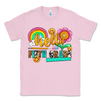 Bubblegum Pink hello fifth grade Classic Tee - NancyCooperArtShop