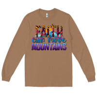 Toasted Coconut Faith Can Move Mountains Long Sleeve Tee - LillyAllenDesigns