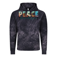 Cloud Black peace be with you cross Vintage Hoodie - NancyCooperArtShop