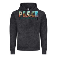 Vintage Black peace be with you cross Vintage Hoodie - NancyCooperArtShop