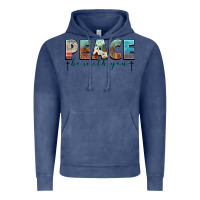 Vintage Denim peace be with you cross Vintage Hoodie - NancyCooperArtShop