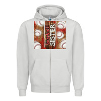 Dove Grey baseball sister Zipper Hoodie - TumblerDesignByShophia