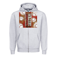 Heather Grey baseball sister Zipper Hoodie - TumblerDesignByShophia