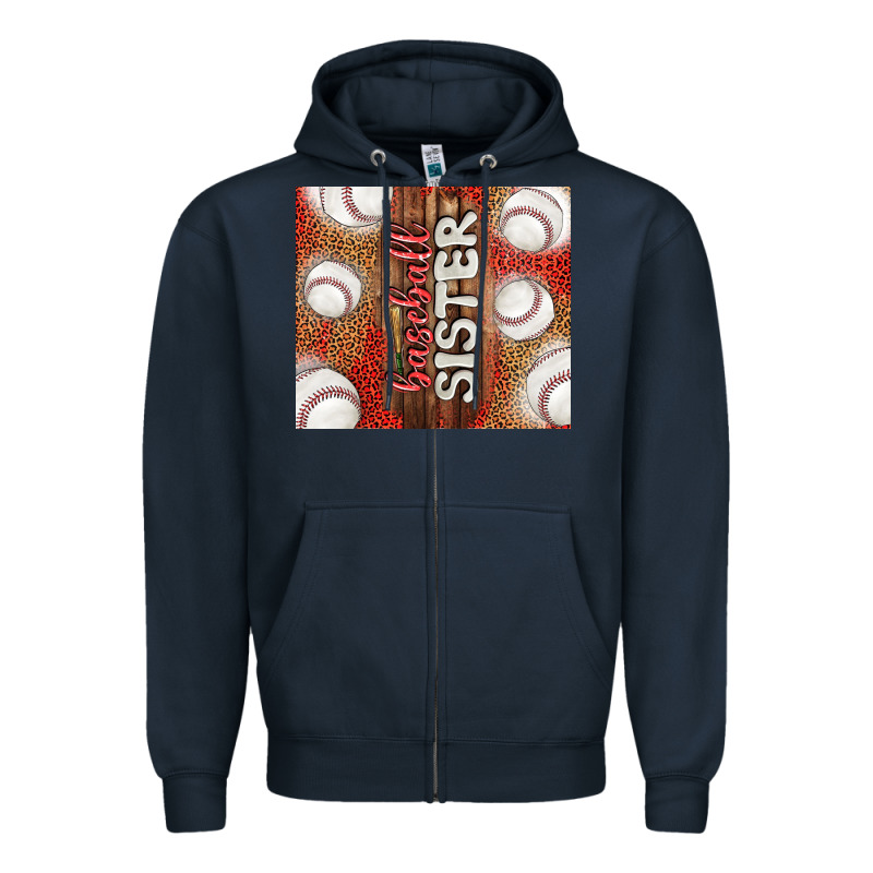 Baseball Sister Zipper Hoodie by TumblerDesignByShophia | Teevron