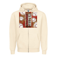 Sandshell baseball sister Zipper Hoodie - TumblerDesignByShophia