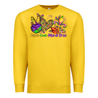 Lemon peace love mardi gras olivia Premium Sweatshirt - OliviaCreatesArt