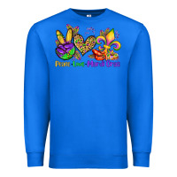 True Royal peace love mardi gras olivia Premium Sweatshirt - OliviaCreatesArt