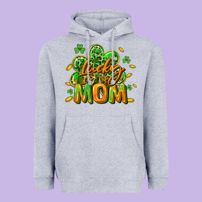 Lucky Mom  St. Patrick's Day Heavyweight Hoodie Designed By Cowgirlartshop