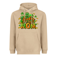 Mushroom Lucky Mom  St. Patrick's Day Heavyweight Hoodie - CowGirlArtShop