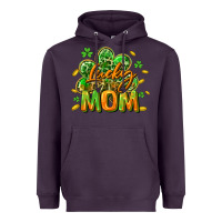Plum Lucky Mom  St. Patrick's Day Heavyweight Hoodie - CowGirlArtShop