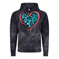 Cloud Black Blue Leopard Heart Vintage Hoodie - Jasminsmagicworld