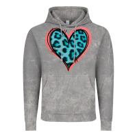 Cloud Rock Blue Leopard Heart Vintage Hoodie - Jasminsmagicworld