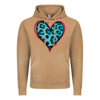 Vintage Camel Blue Leopard Heart Vintage Hoodie - Jasminsmagicworld
