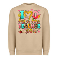 Mushroom 100 days of doing teacher stuff Heavyweight Sweatshirt - Artiststas