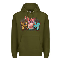 Army Green Show mom pig Premium Hoodie - CowGirlArtShop