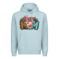 Blue Mist Show mom pig Premium Hoodie - CowGirlArtShop