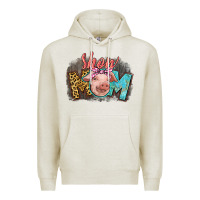 Oatmeal Heather Show mom pig Premium Hoodie - CowGirlArtShop