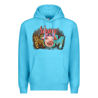 Ocean Blue Show mom pig Premium Hoodie - CowGirlArtShop