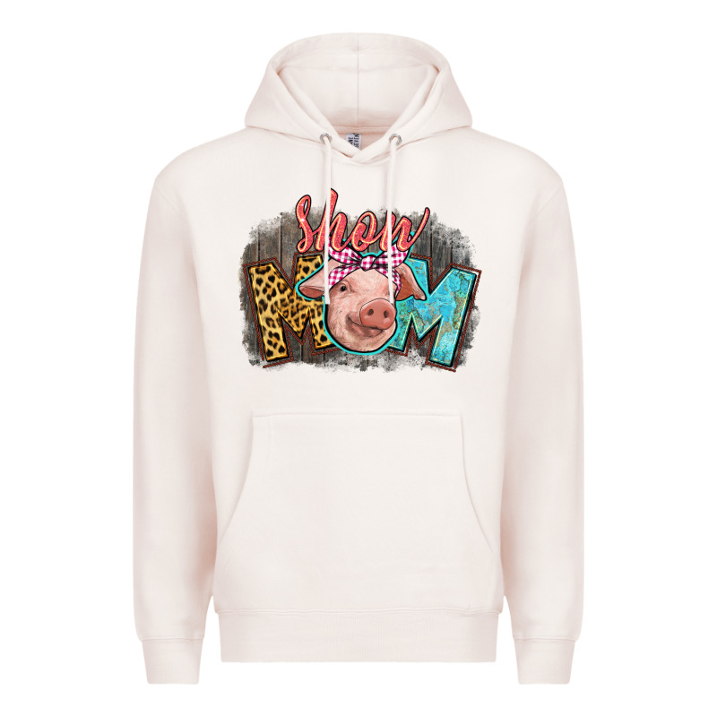 Show Mom Pig Premium Hoodie by CowGirlArtShop | Teevron