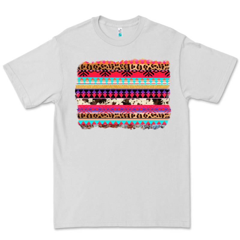 Aztec Western Leopard Cowhide Background Premium Tee by AdoDesignShop | Teevron