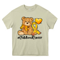 Mossy childhood cancer and cancer ribbon Heavy Core Tee - AdoDesignShop